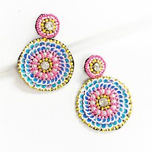 Moon bead power earring